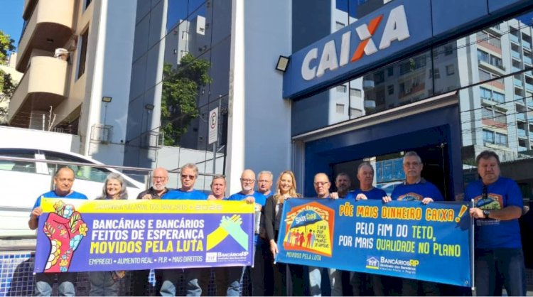 Dia Nacional de Mobilização leva defesa do Saúde Caixa e da Caixa pública às unidades de todo o país