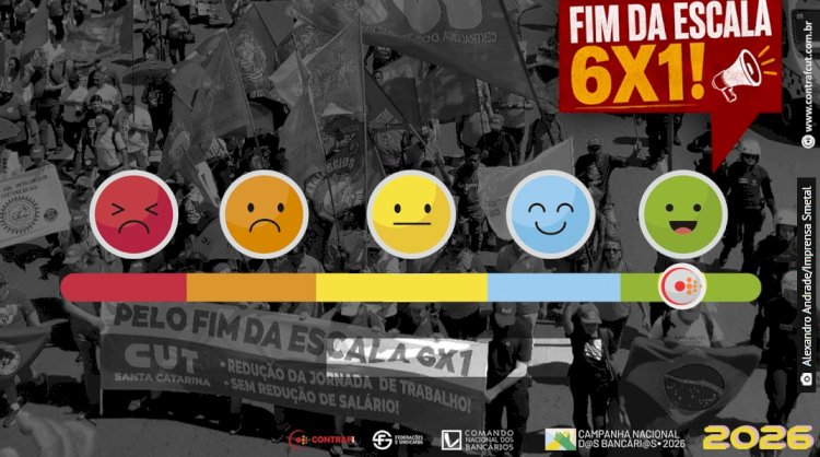 Fim da escala 6x1: Contraf-CUT defende aprovação da PEC que reduz jornada para 40 horas